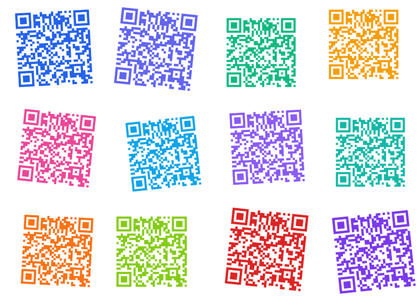 Colorful QR codes for fundraising